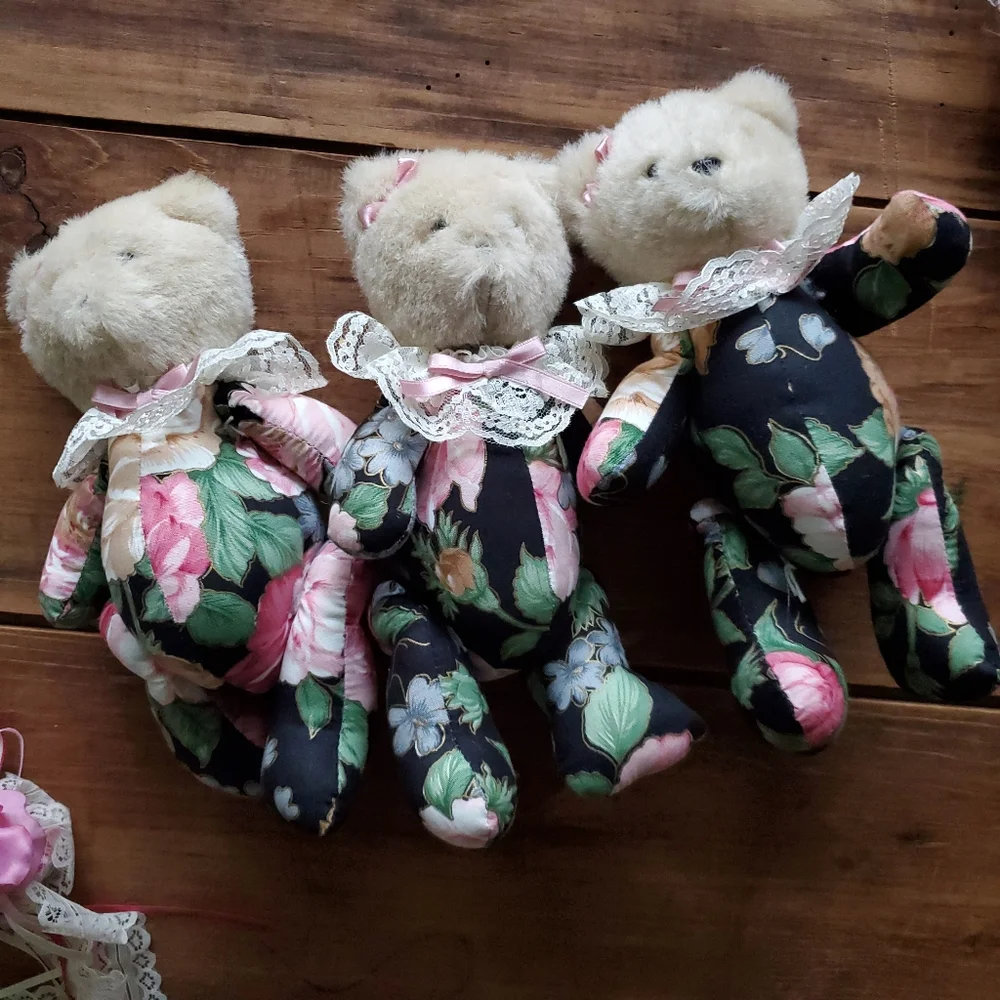 Victorian Christmas tree decorations Bundle of 8